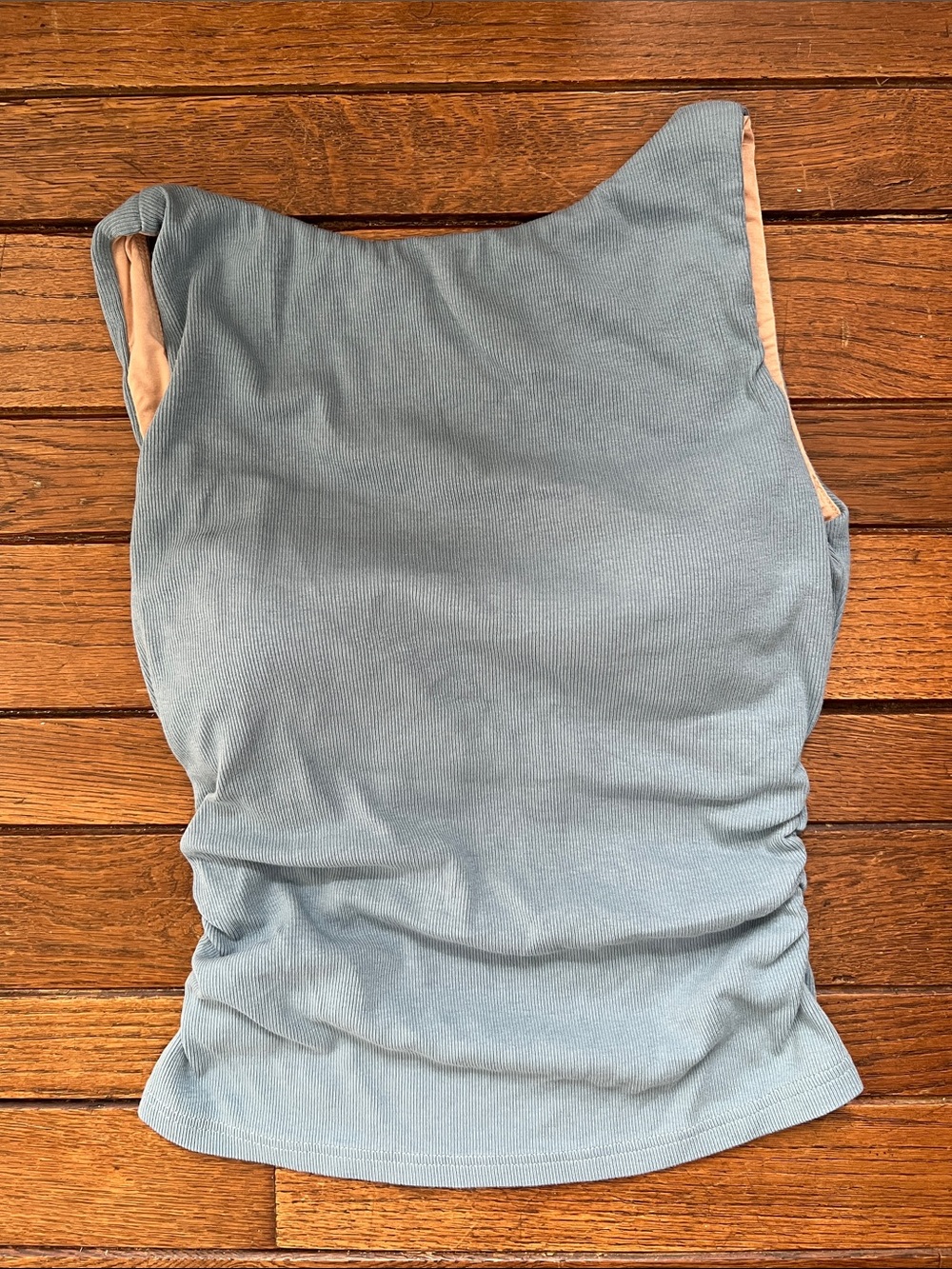 OGL Light Blue Ribbed Tank Top